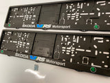 Skoda VRS Motorsport Number Plate Surround Frames Pair