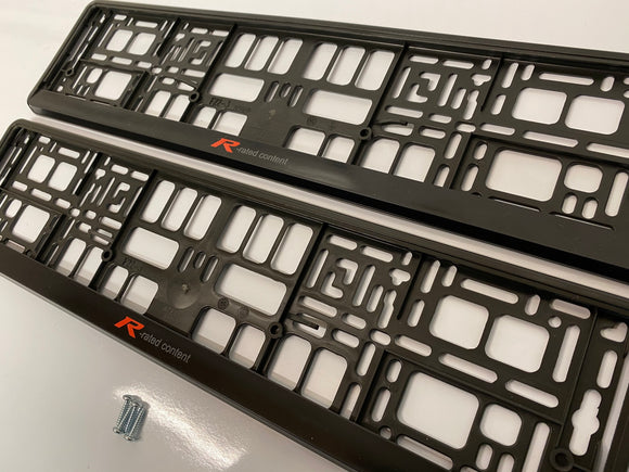 Honda Type R Rated Number Plate Surround Frames Pair
