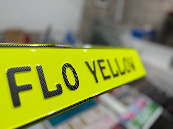 Fluorescent Yellow Show Plate