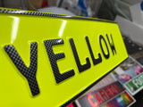 Fluorescent Yellow Show Plate