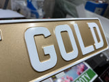 Glitter Gold Show Plate
