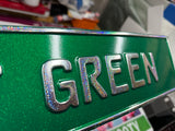 Glitter Green Show Plate