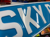Sky Blue Show Plate