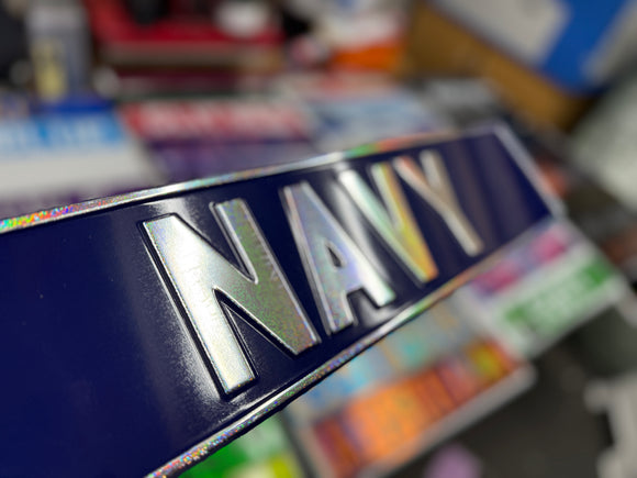 Navy Blue Show Plate