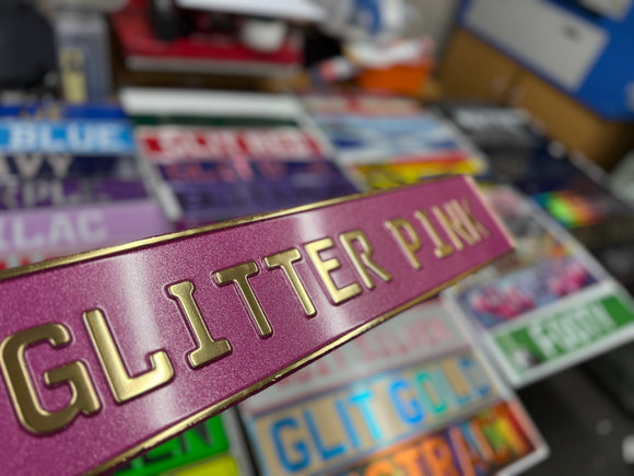 Glitter Pink Show Plate