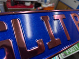 Glitter Blue Show Plate