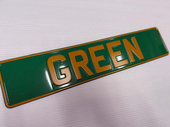 Green Trucker Plate