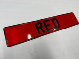 Red Reflective Show Plate