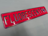Fluorescent Pink Show Plate