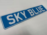 Sky Blue Show Plate