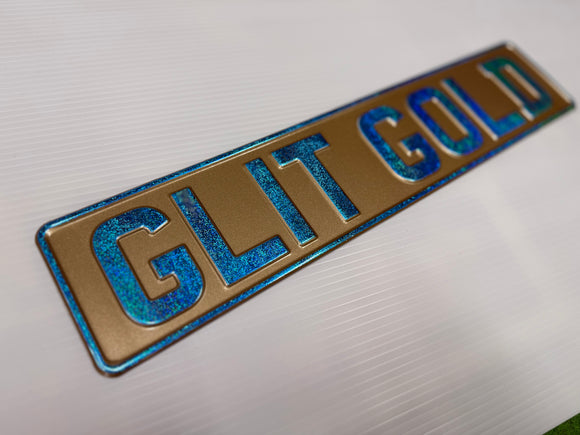 Glitter Gold Show Plate