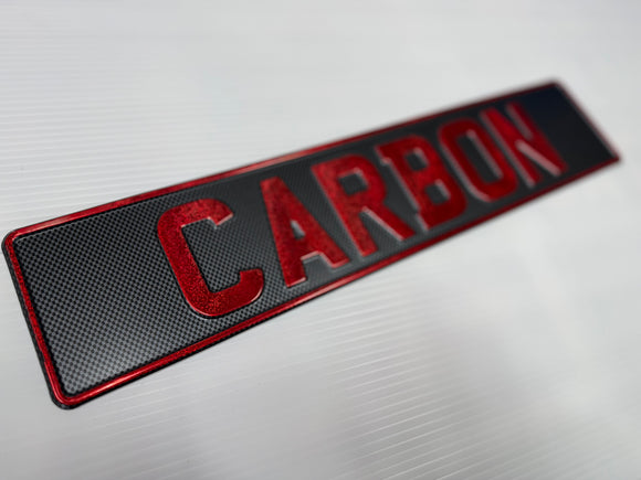 Carbon Show Plate