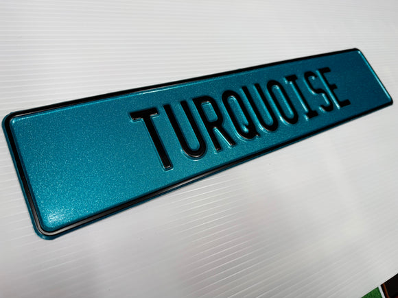 Glitter Turquoise Show Plate