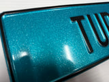 Glitter Turquoise Show Plate