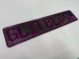 Glitter Black Show Plate