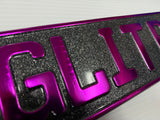 Glitter Black Show Plate