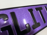Glitter Lilac Show Plate
