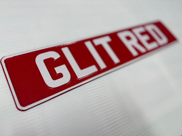 Glitter Red Show Plate