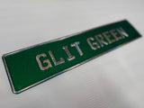 Glitter Green Show Plate