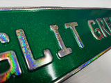 Glitter Green Show Plate