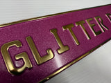 Glitter Pink Show Plate