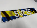 Swedish Flag Show Plate Sweden