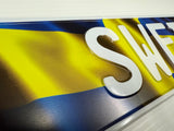 Swedish Flag Show Plate Sweden