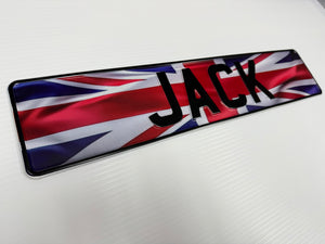 Union Jack British Flag Show Plate