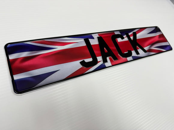 Union Jack British Flag Show Plate