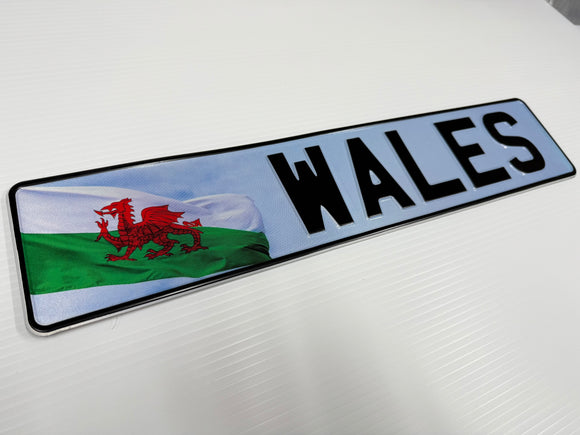 Wales Welsh Flag Show Plate