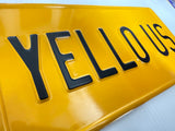 Yellow USA Style Pressed Plate
