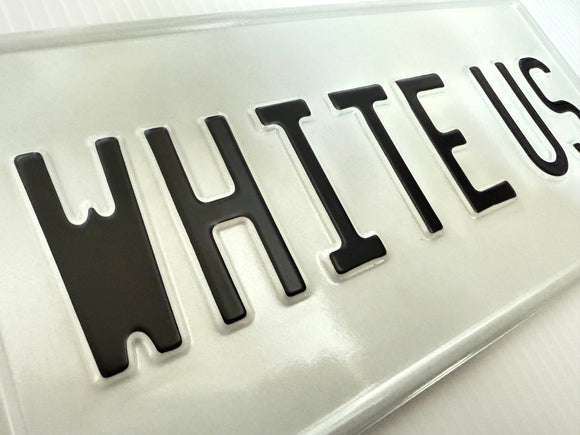White USA Style Pressed Plate