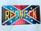 USA Style Confederate Flag Pressed Plate