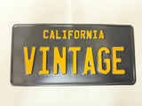 CALIFORNIA USA Style Black and Yellow Pressed Plate