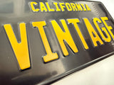 CALIFORNIA USA Style Black and Yellow Pressed Plate