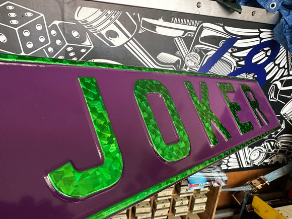 Purple Trucker Plate