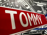 Red Reflective Trucker Plate