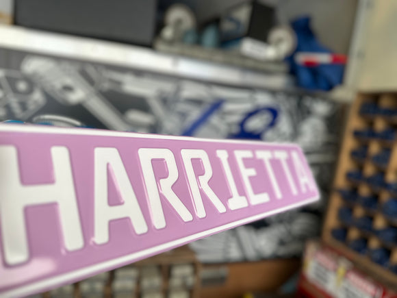Lilac Trucker Plate