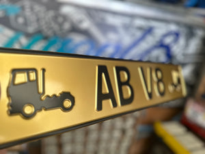 Gold Trucker Plate