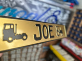 Gold Trucker Plate