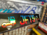 Black Gloss Trucker Plate