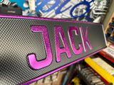 Carbon Trucker Plate