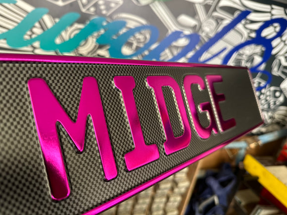 Carbon Trucker Plate