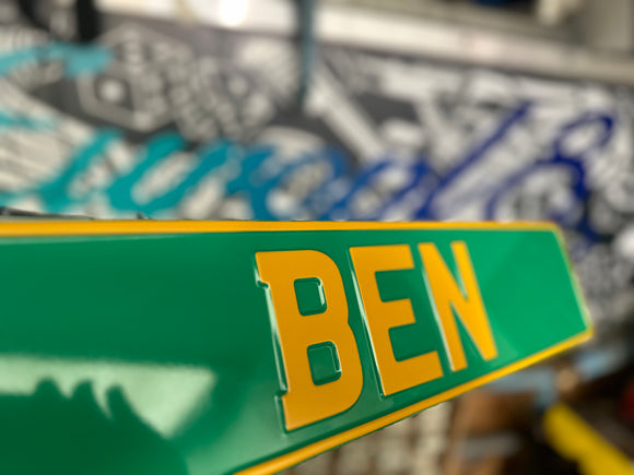 Green Trucker Plate