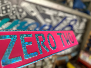 Hot Pink Trucker Plate