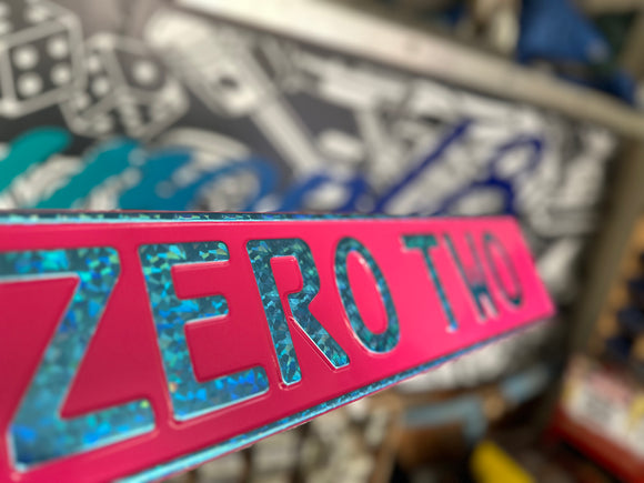 Hot Pink Trucker Plate