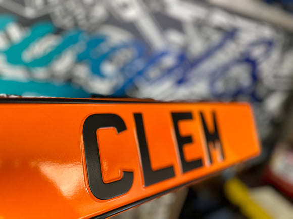 Orange Trucker Plate
