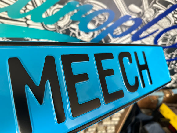 Sky Blue Trucker Plate