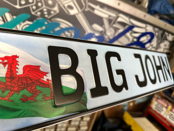 Wales Welsh Flag Trucker Plate