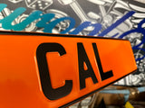 Orange Trucker Plate